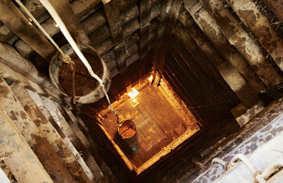 Mining hoists transport personnel and ore to and from 1,000 meters below the surface.
