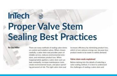 Proper Valve Stem Sealing Best Practices