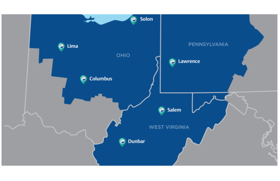 ECI Locations Map